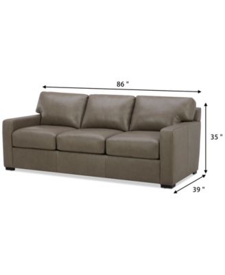 Radley 86"  Leather Sofa