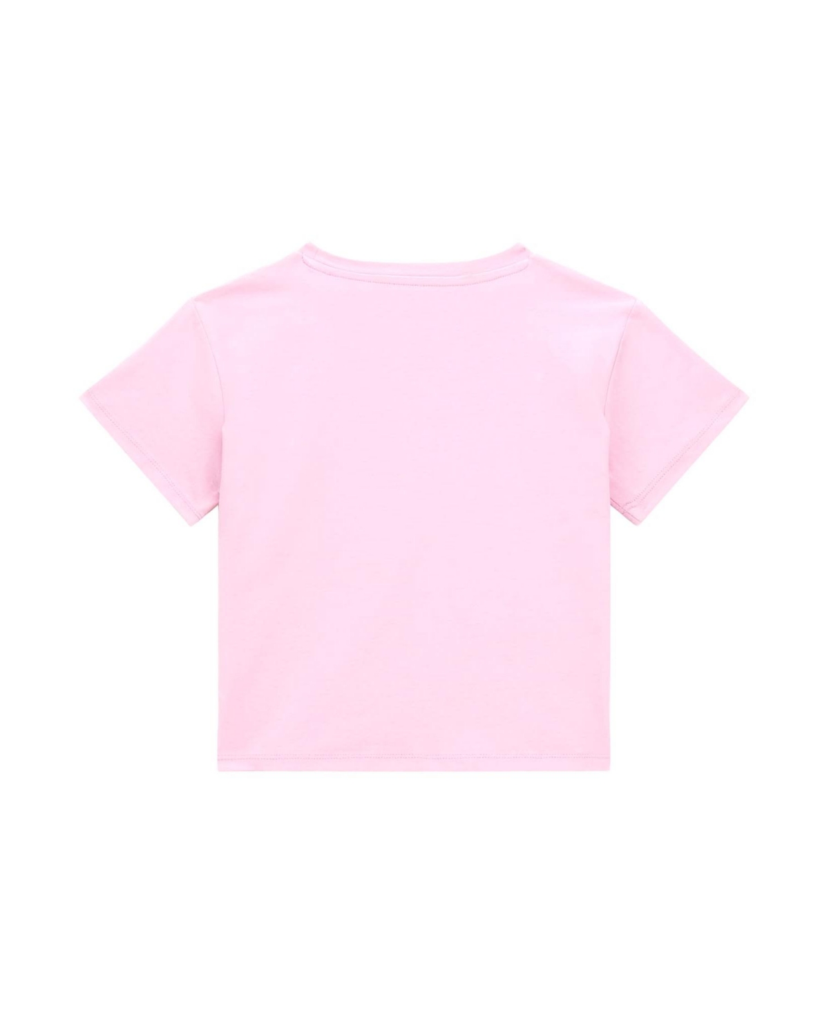 Shop Guess Big Girl Short Sleeve T-shirt In Wildtulip