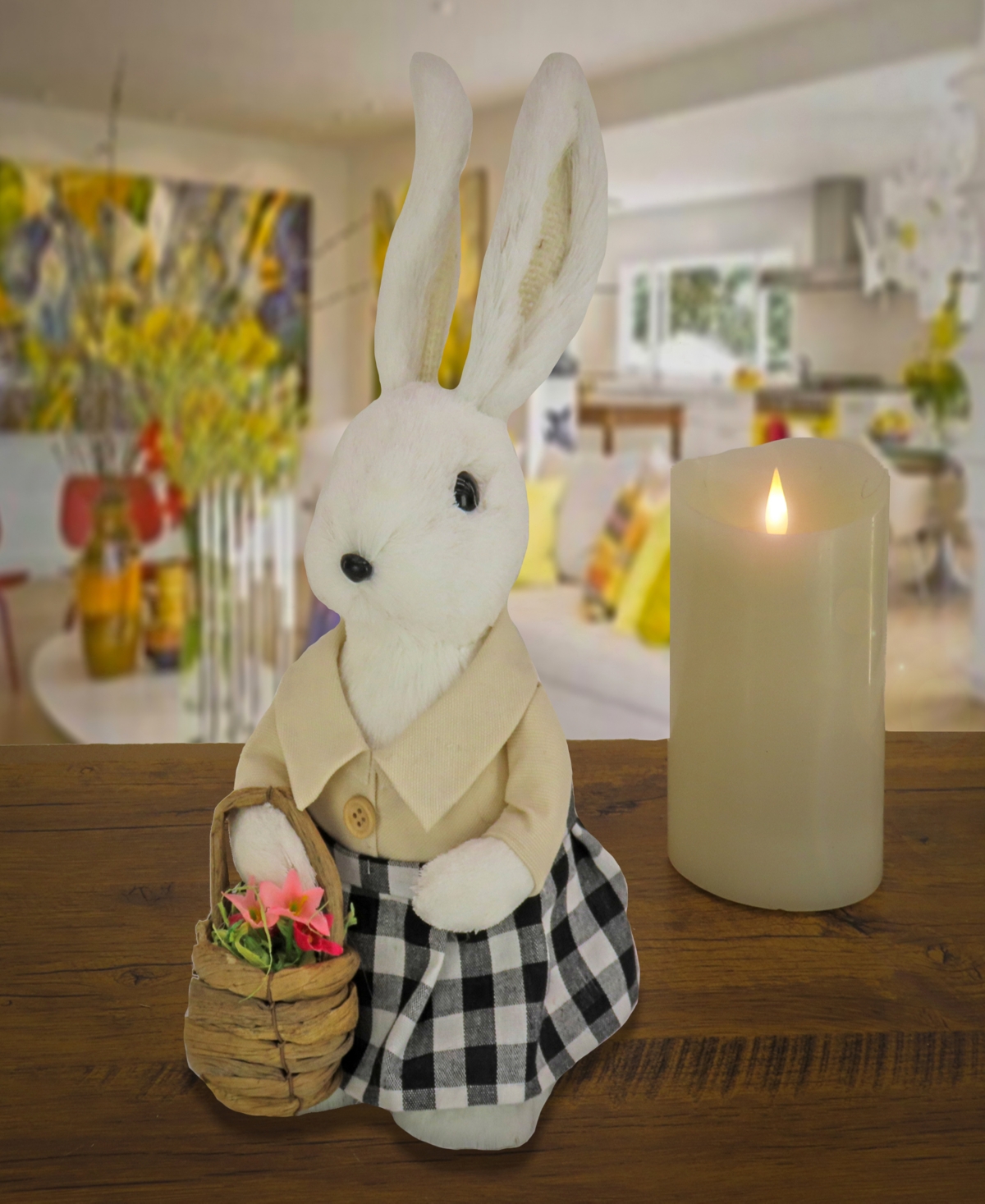 National Tree Company Bunny with Basket