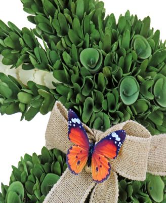 22" Floral Bunny Decoration