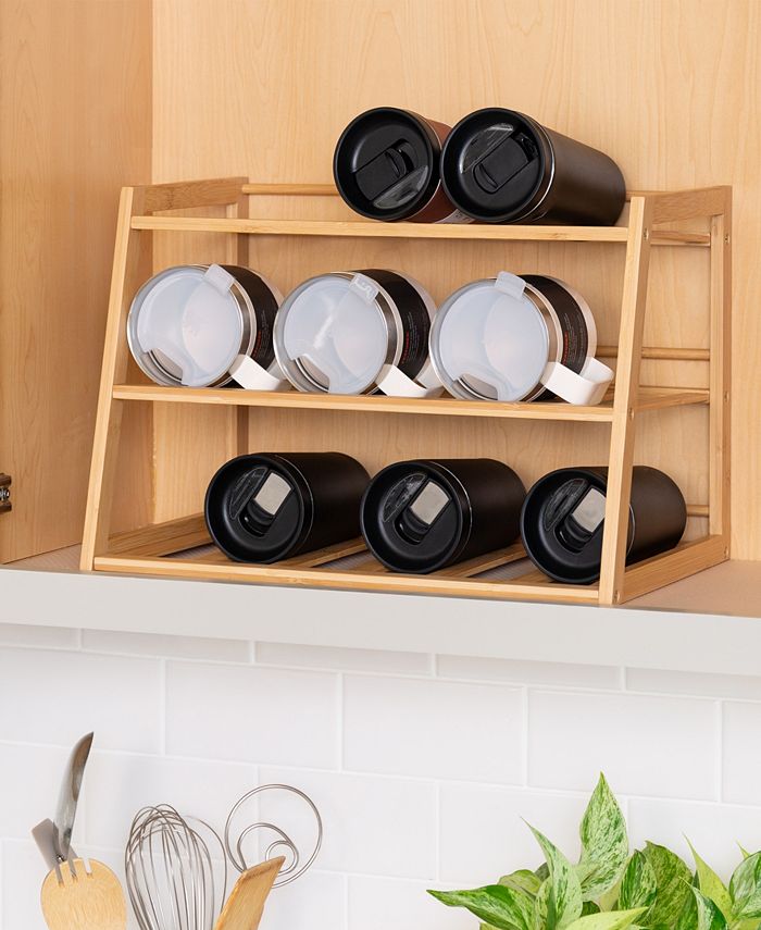 Honey Can Do 3Tier Bamboo Water Bottle Organizer Macy's