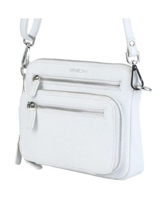 Pebbled Collection Valerie Leather Mini Crossbody Bag