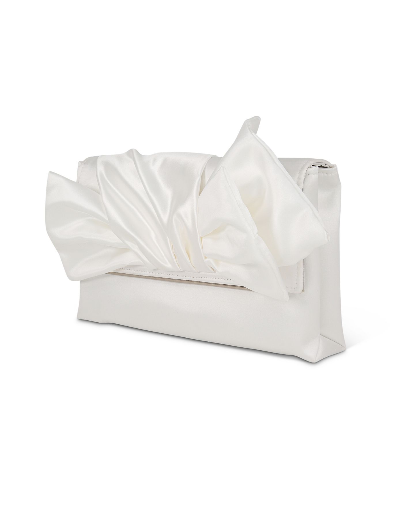 Женский клатч Jewel Badgley Mischka Delilah Sash Tied Envelope Clutch, цвет: Белый — фото 2