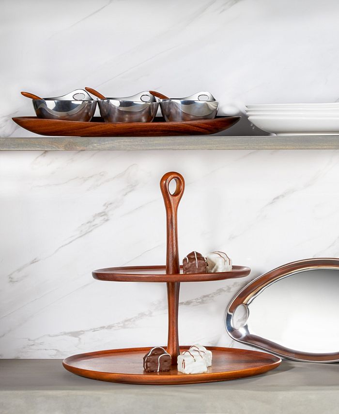 Nambé Portables Triple Condiment Set 7 Pieces Macy #39 s