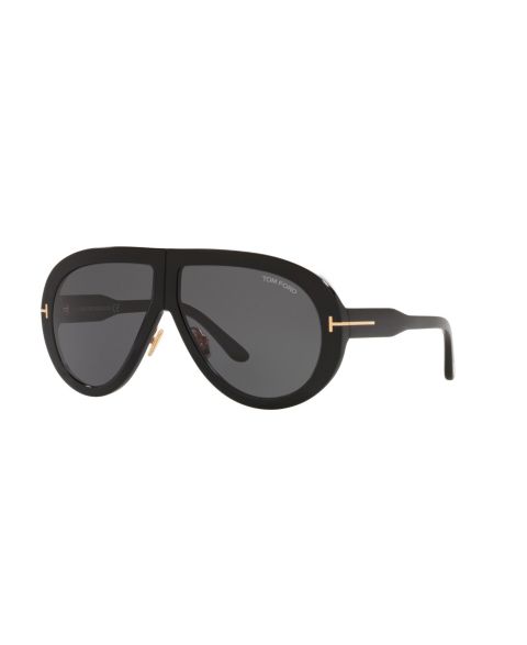 Солнцезащитные очки Tom Ford Unisex Sunglasses, Ft0836 Tr001306, цвет: Блестящий чёрный