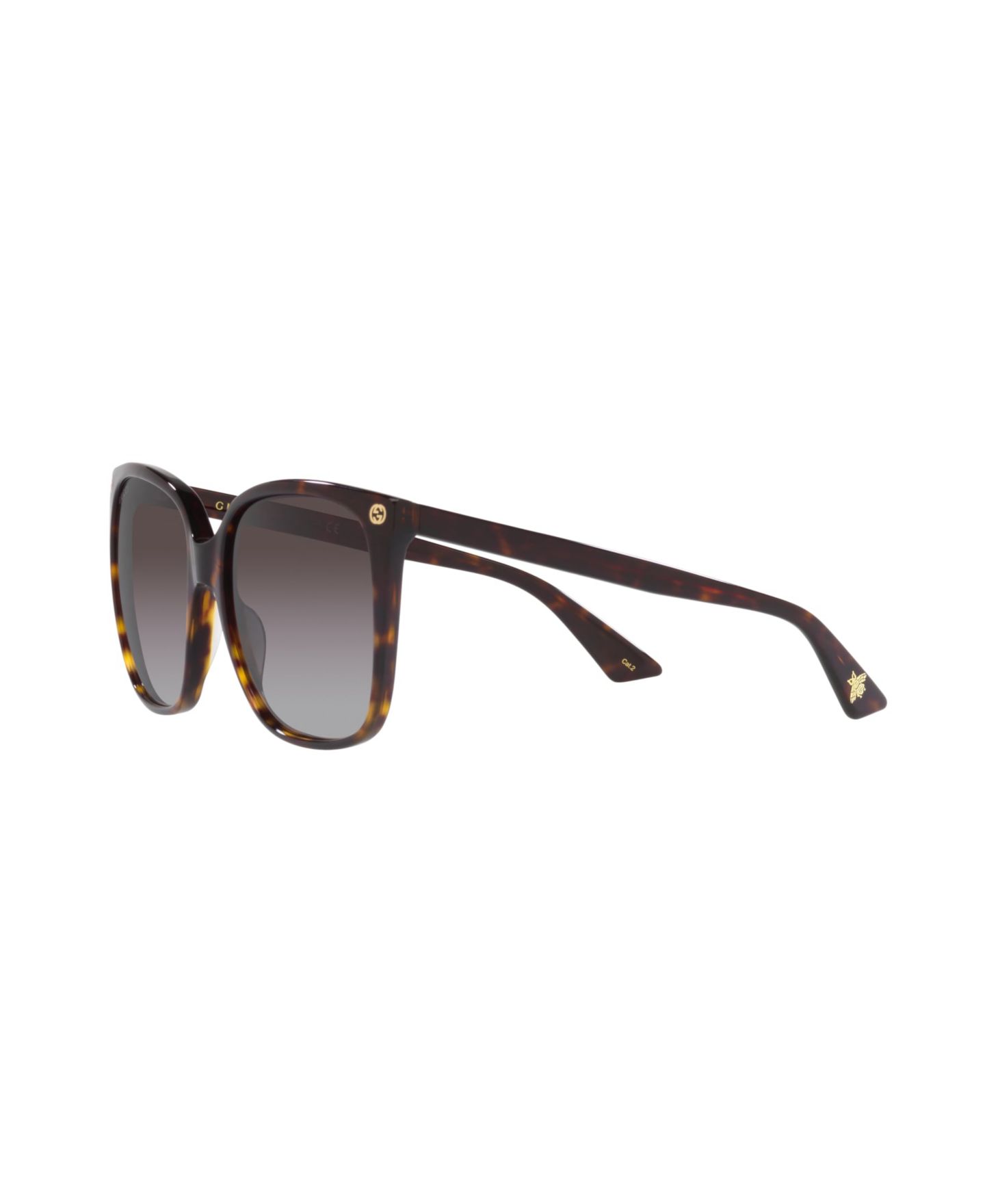 Женские солнцезащитные очки Gucci Sunglasses, GG0022S, цвет: Черепаховый — фото 6