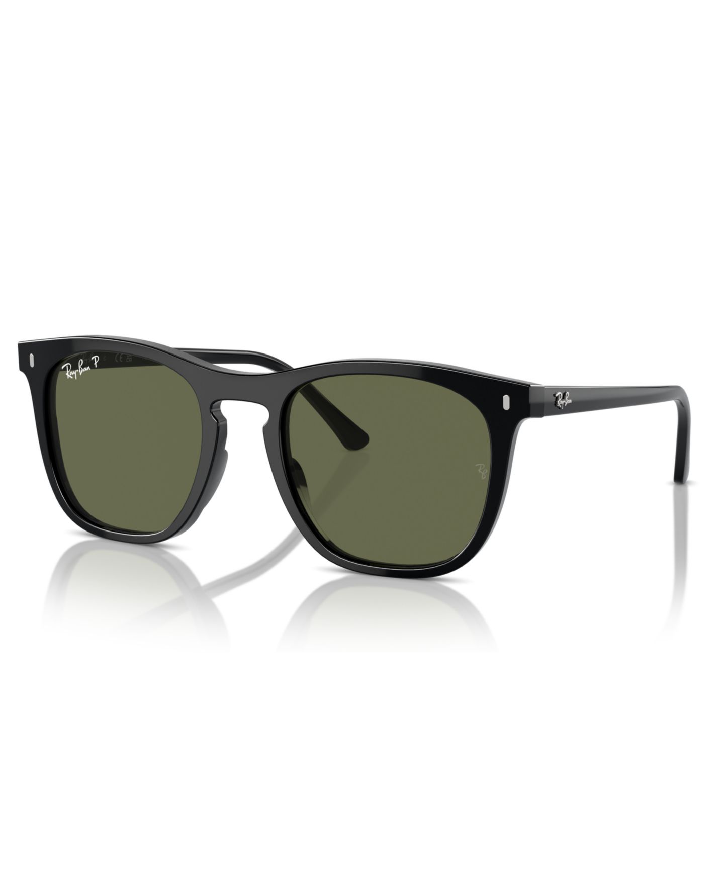 Солнцезащитные очки Ray-Ban Unisex Polarized Sunglasses, Rb2210, цвет: Чёрный — фото 1