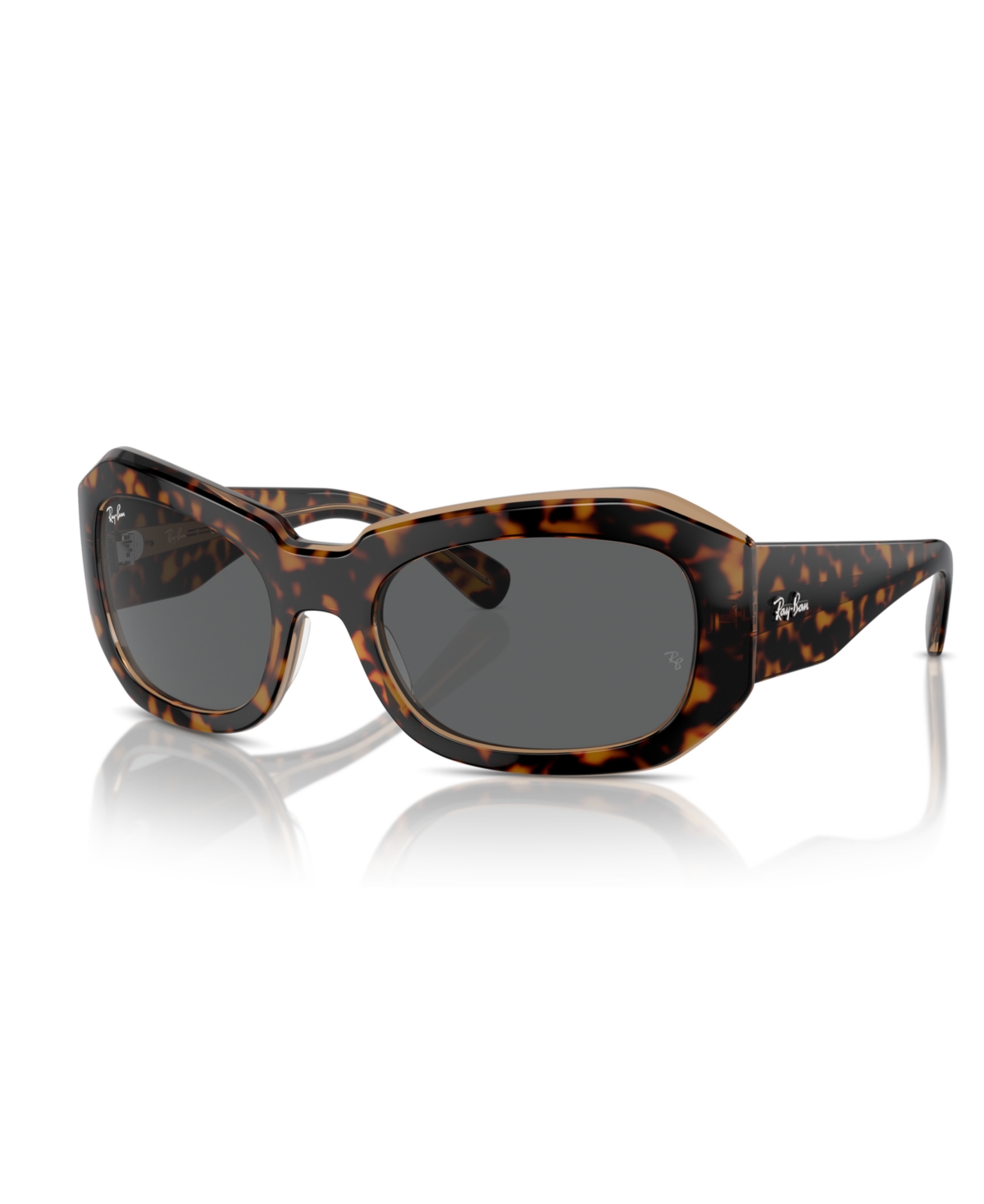Shop Ray Ban Unisex Sunglasses, Beate Rb2212 In Havana On Transparent Brown