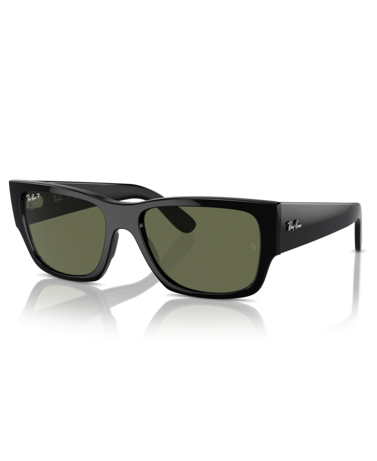 Shop Ray Ban Unisex Polarized Sunglasses, Carlos Rb0947s In Black