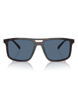 Iconic Plaque Rectangular Men's Sunglasses, PR A22S