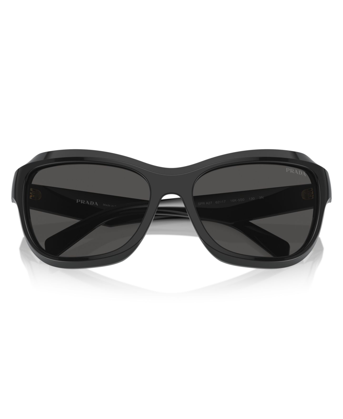 Женские солнцезащитные очки PRADA Swing Butterfly Sunglasses, PR A27S, цвет: Чёрный — фото 5