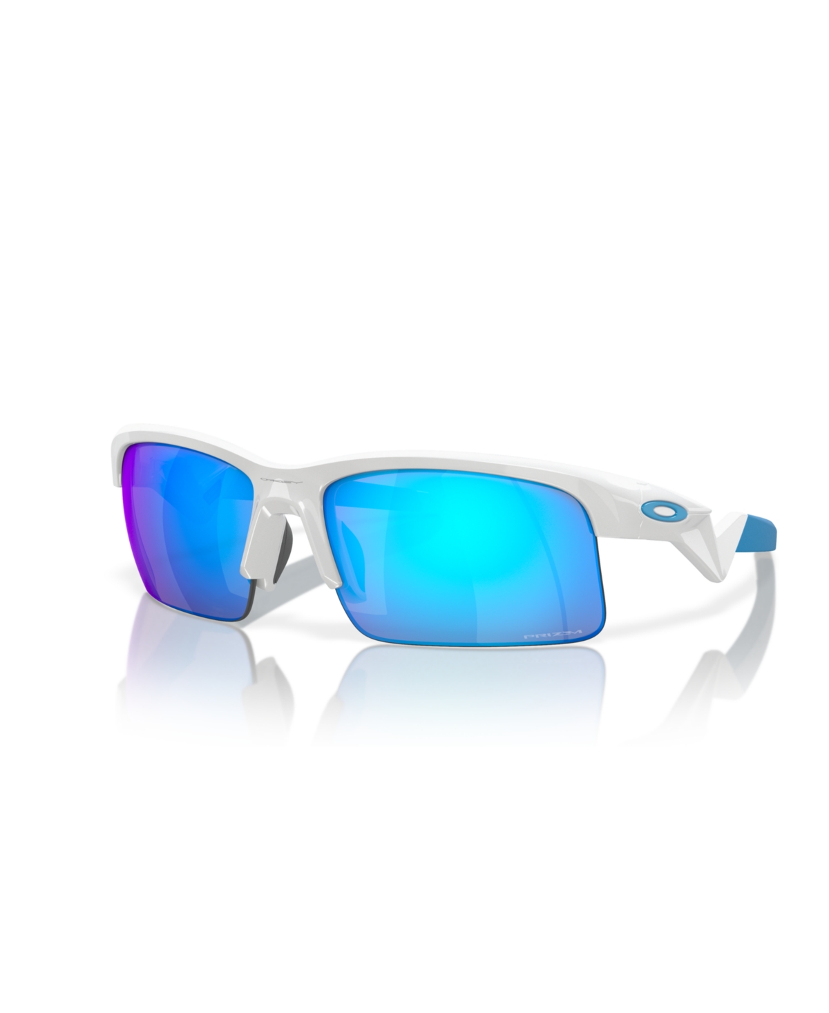 Oakley Jr Kid's Sunglasses, Capacitor Youth Fit Oj9013 In Polished White,blue