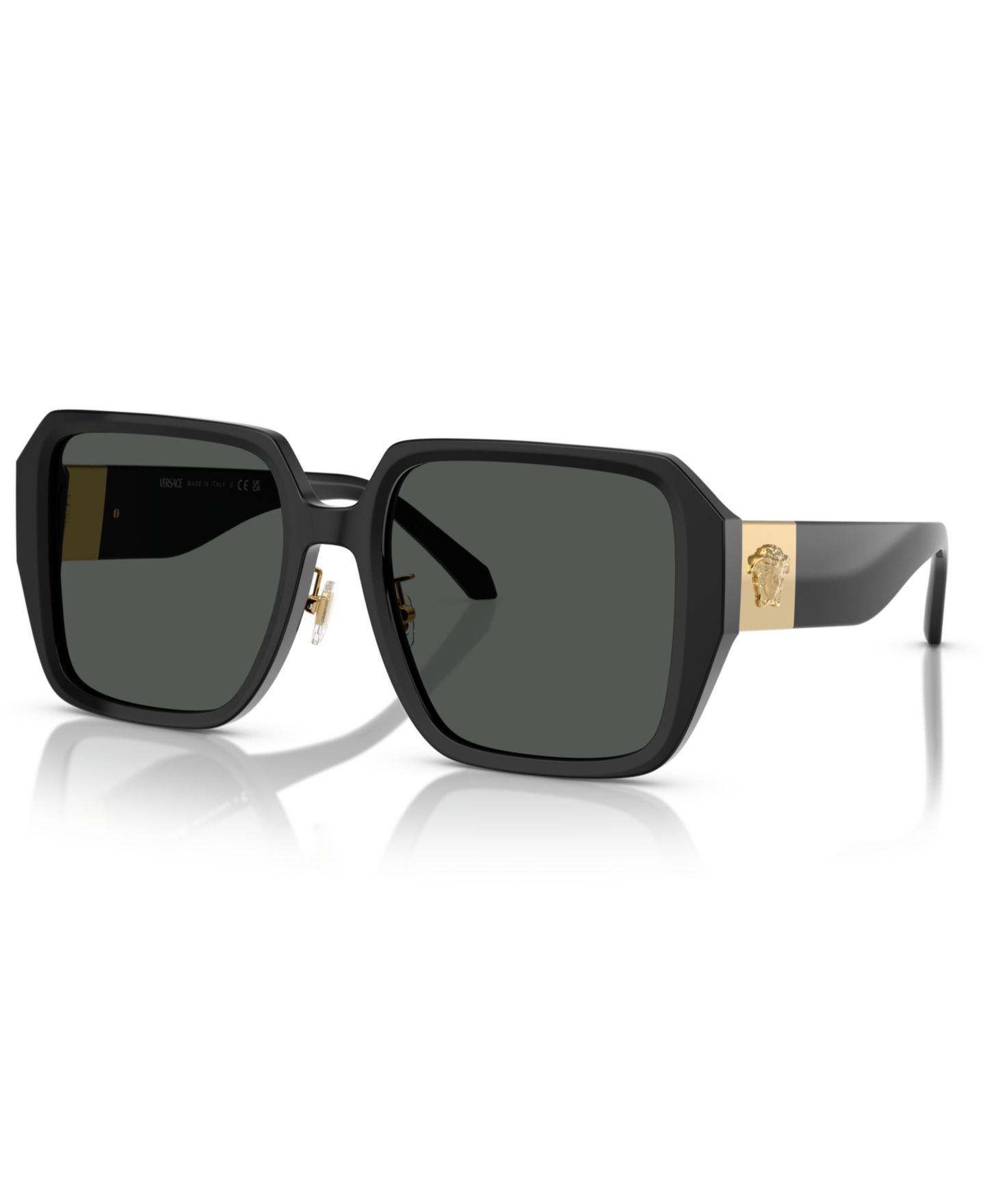 Женские солнцезащитные очки Versace Sunglasses, Ve4472D, цвет: Чёрный — фото 1