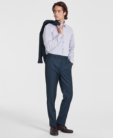 Calvin Klein Men's Slim-Fit Wool-Blend Stretch Suit Separate Pants - Green