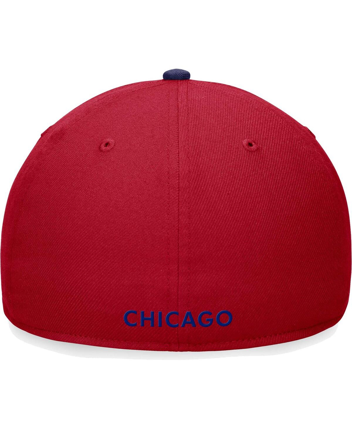 Shop Nike Men's  Red Chicago Cubs Classic99 Swoosh Performance Flex Hat