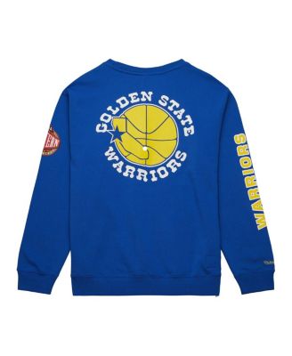 Men's Royal Golden State Warriors Hardwood Classics There and Back Pullover Sweatshirt