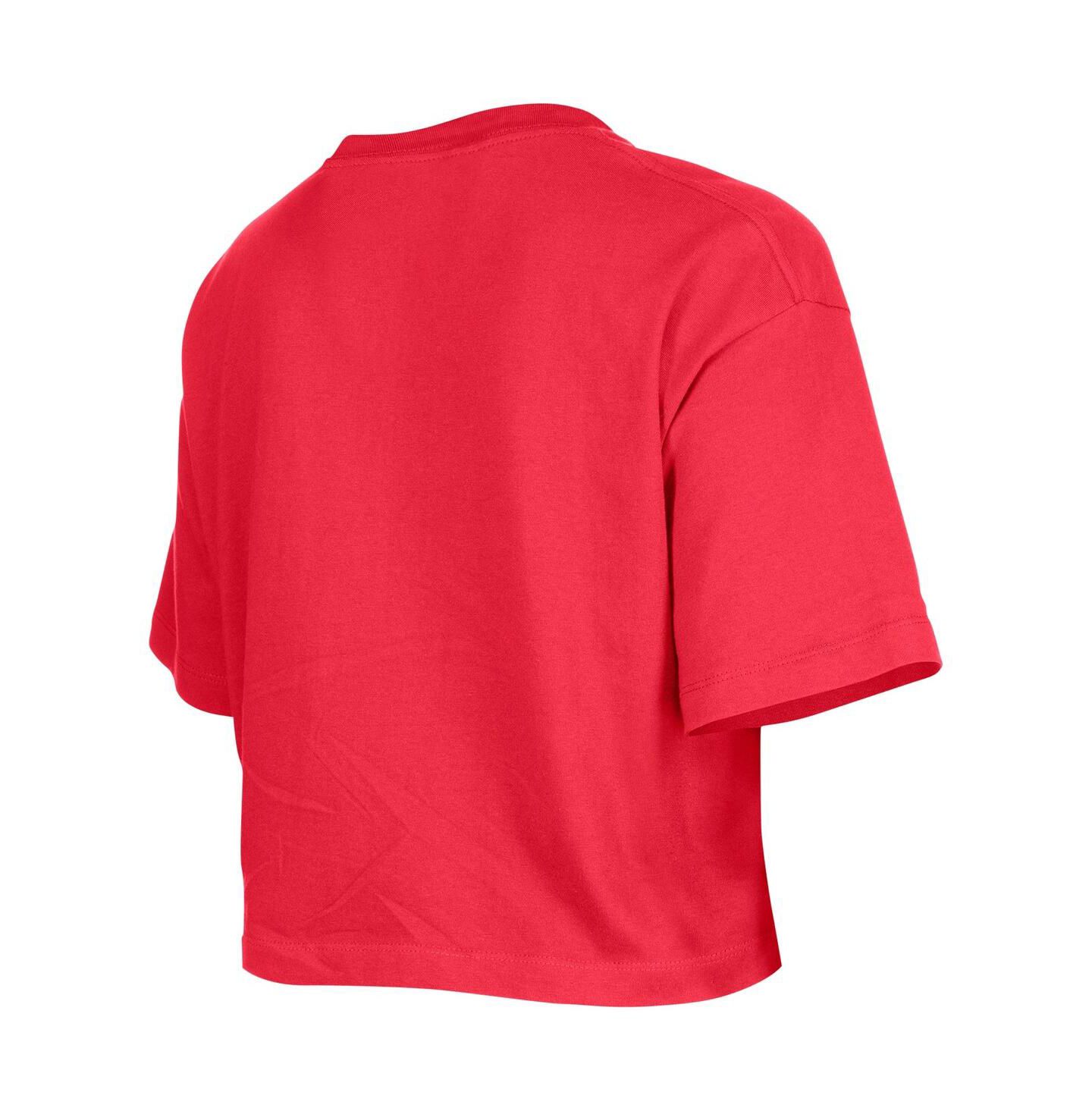 Женская футболка New Era Red Chicago Bulls Cropped — фото 2