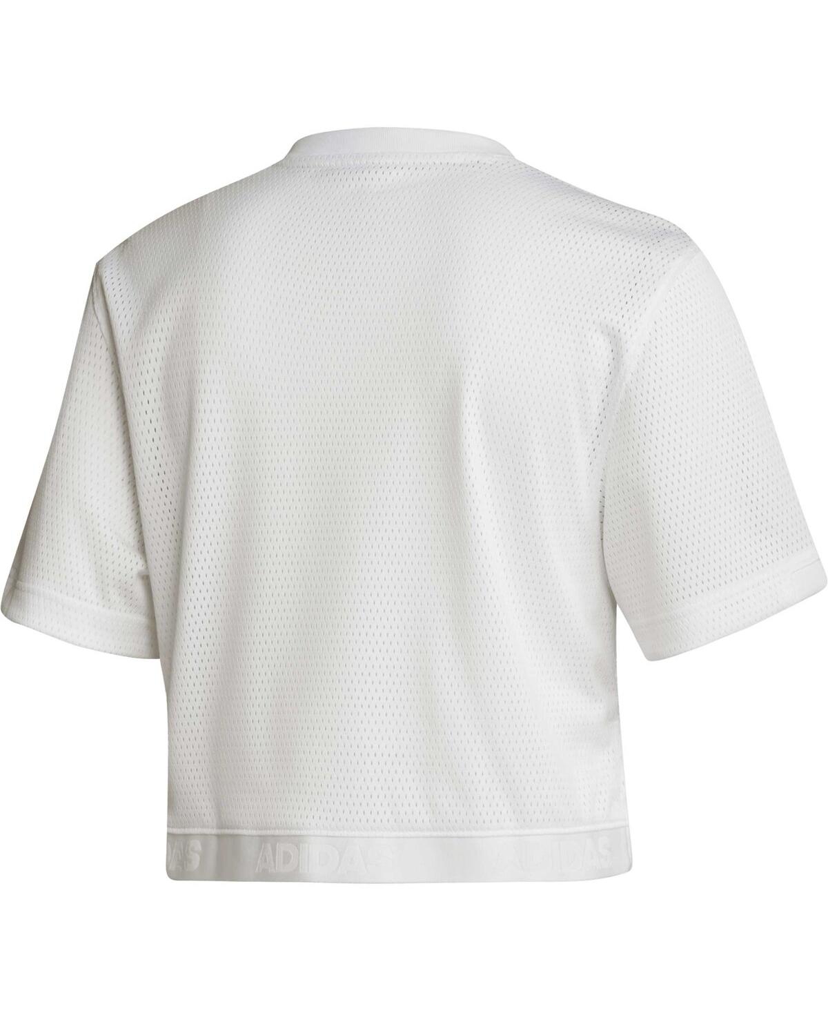 Women's adidasArizona State Sun Devils V-Neck Cropped Jersey - White