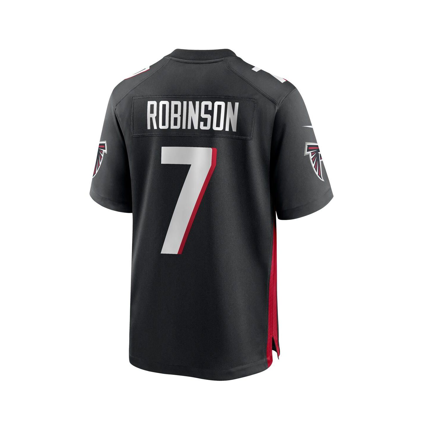 Топ Nike Bijan Robinson Atlanta Falcons Game Jersey для мальчиков, цвет: Чёрный — фото 2