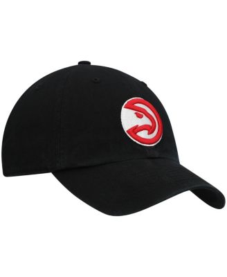 Men's Black Atlanta Hawks Team Clean Up Adjustable Hat