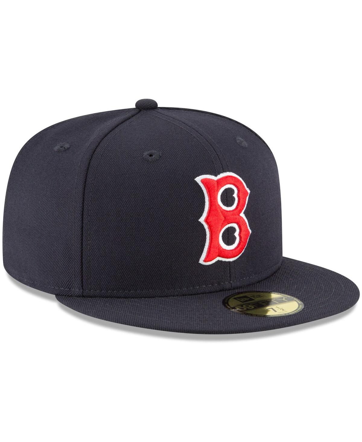 Men's New EraBoston Red Sox Cooperstown Collection Wool 59FIFTY Fitted Hat - Navy