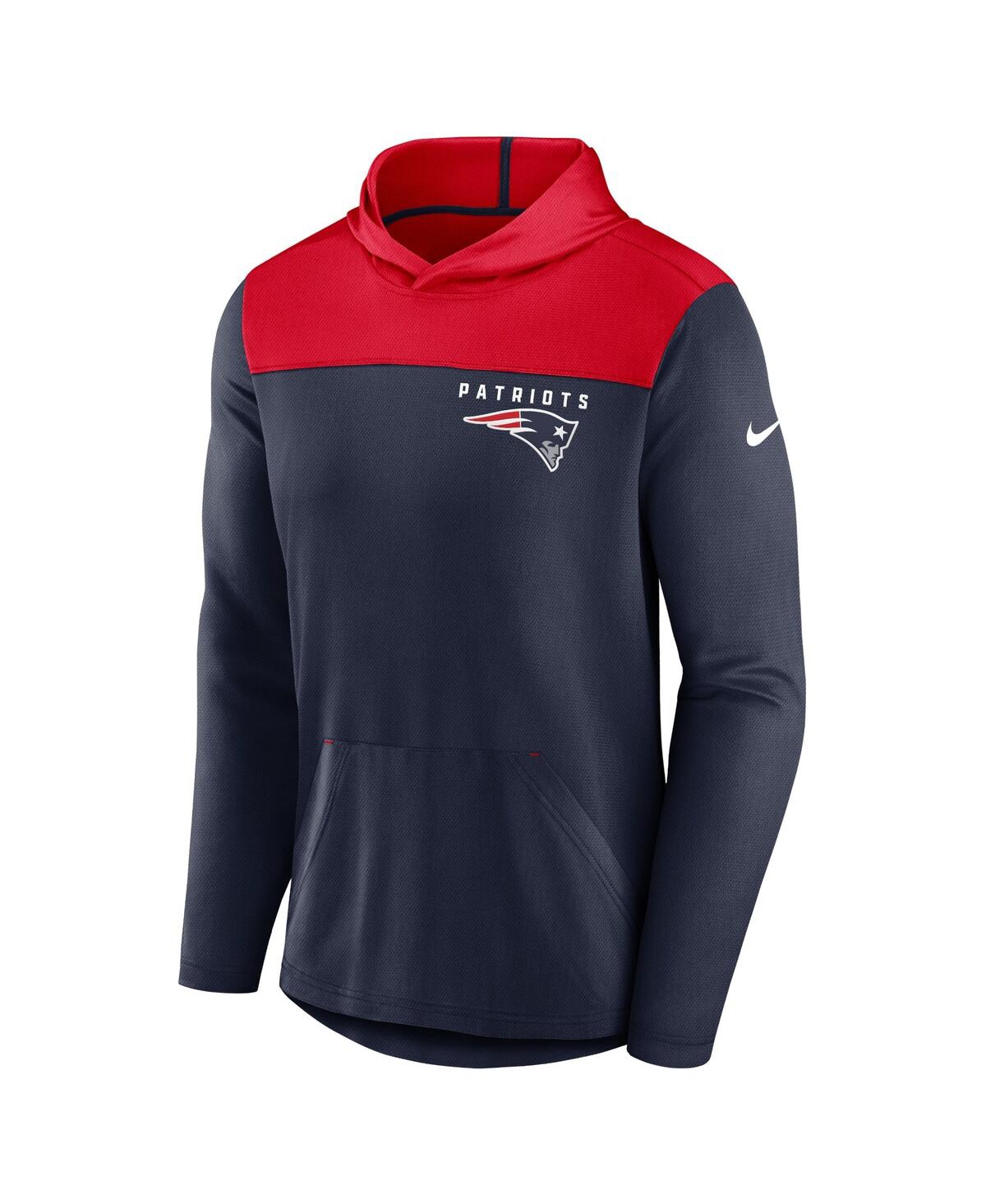 Shop Nike Men's  Navy New England Patriots Fan Gear Pullover Hoodie