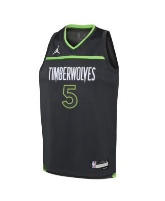 Big Boys Anthony Edwards Black Minnesota Timberwolves Swingman Jersey - Statement Edition
