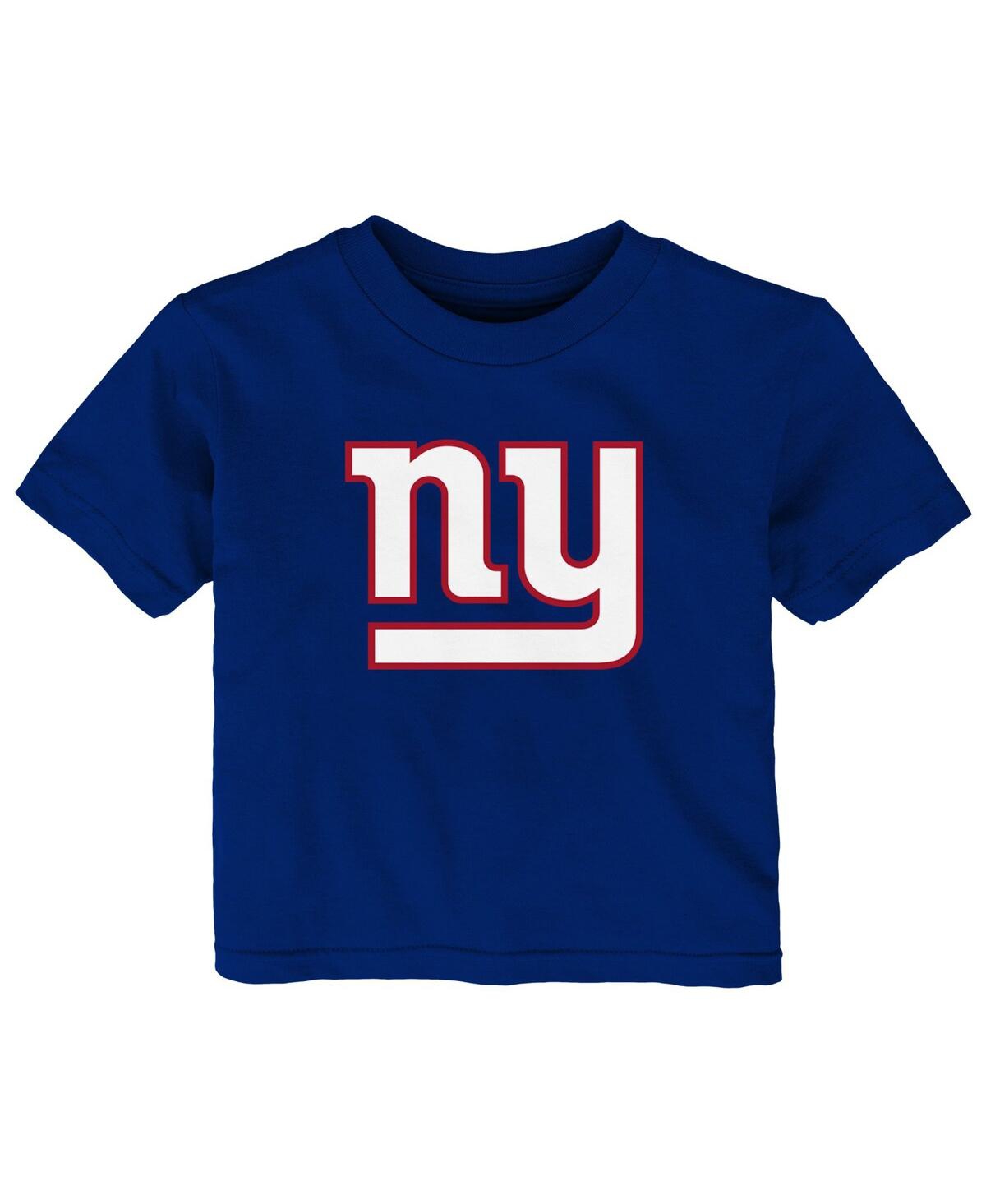 Outerstuff Baby Boys And Girls Royal New York Giants Primary Logo T-shirt
