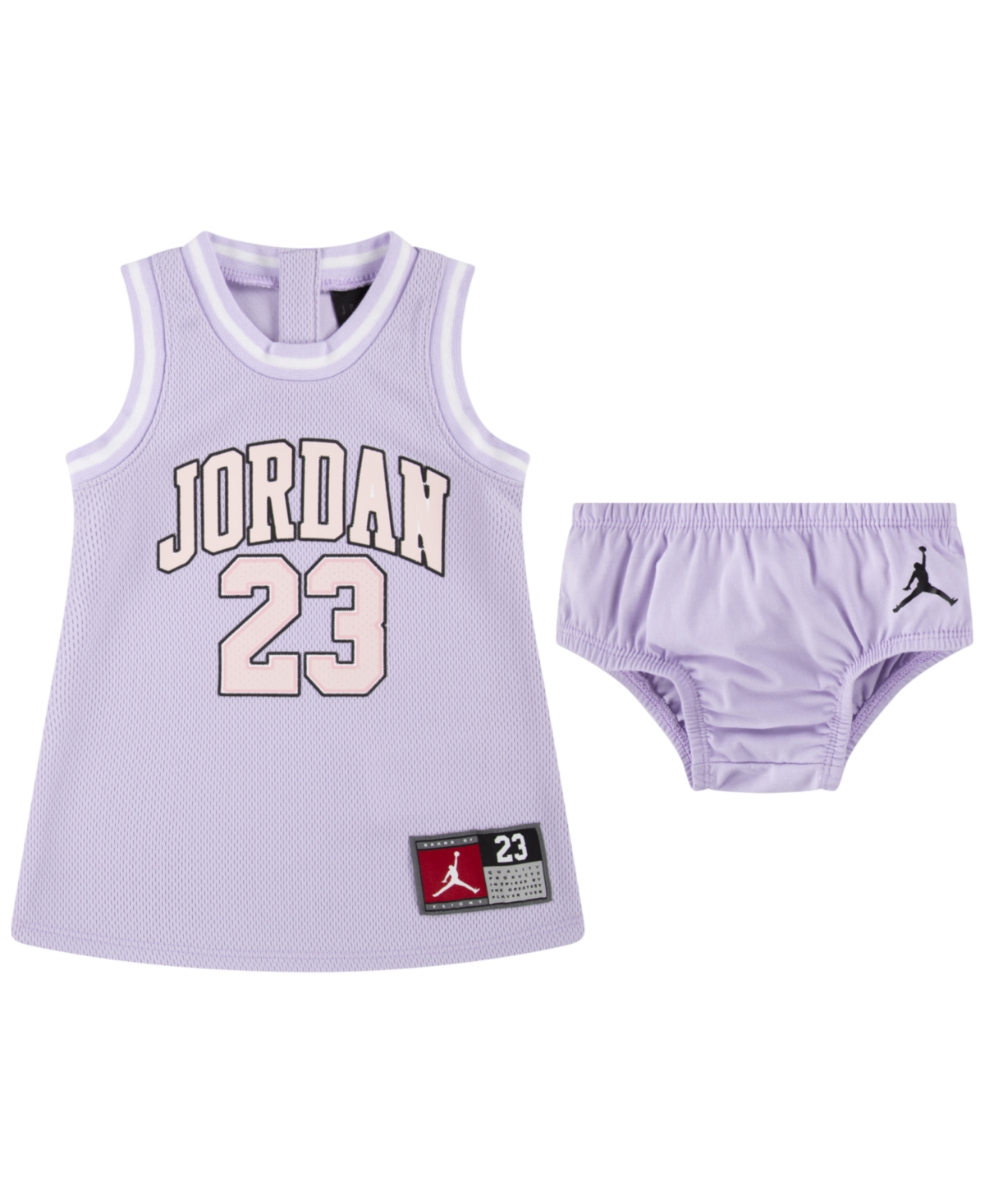 Jordan Baby Girls 23 Jersey Dress In Violet Frost