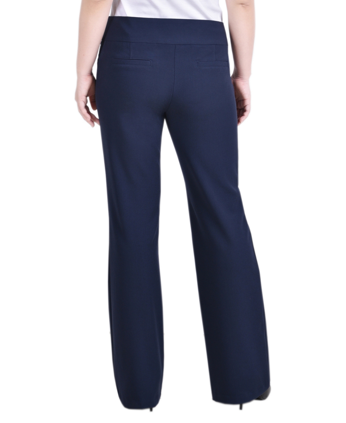 Ny Collection Women's Wide Waist Stretch Pants
