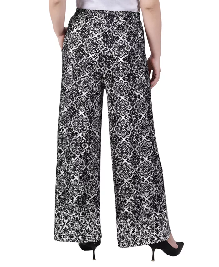 Women's Wide Leg Pull On Pants - thumbnail 2