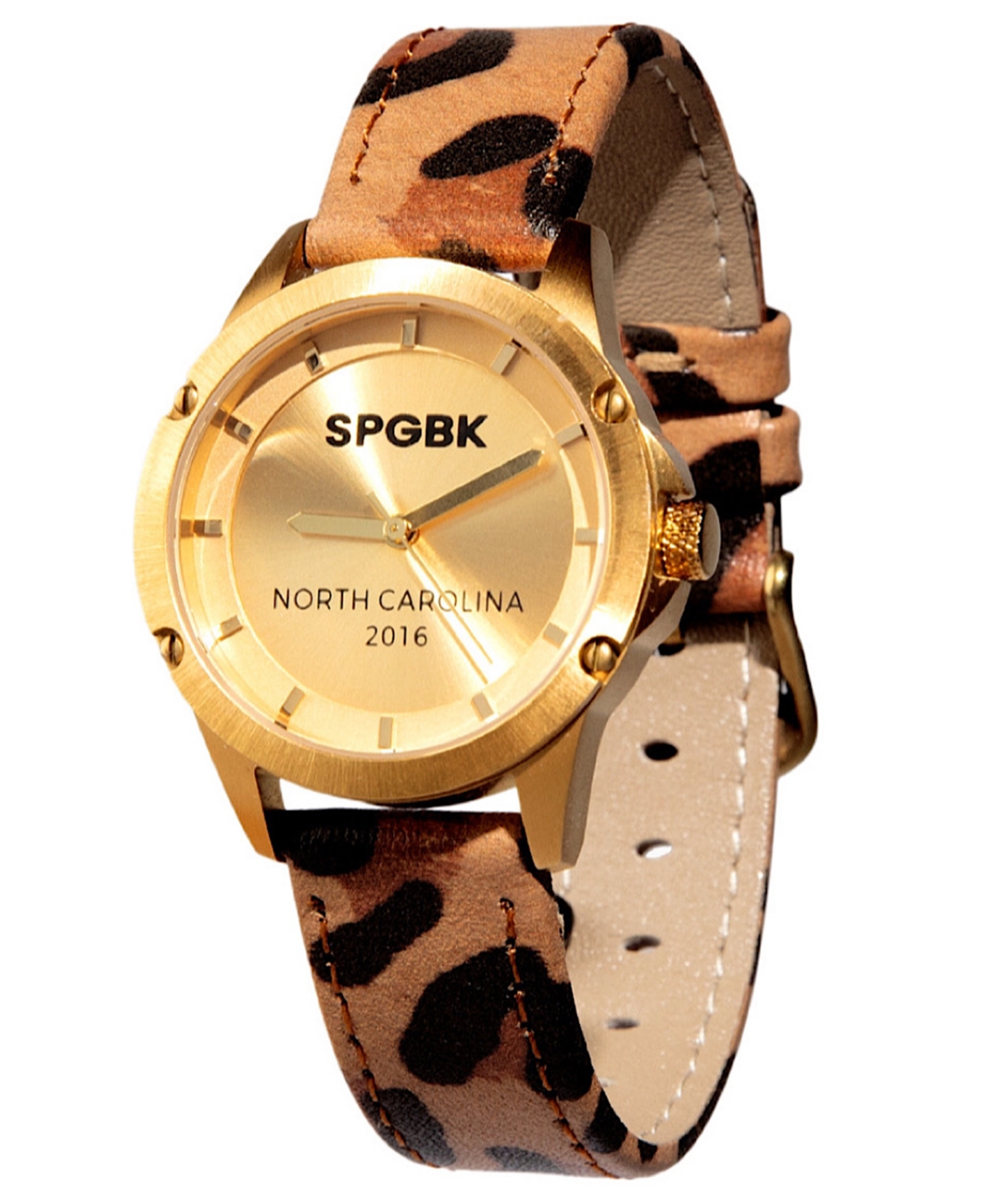 Women's Mary Petite Quartz Leopard Leather Watch 32mm - Gold-Tone