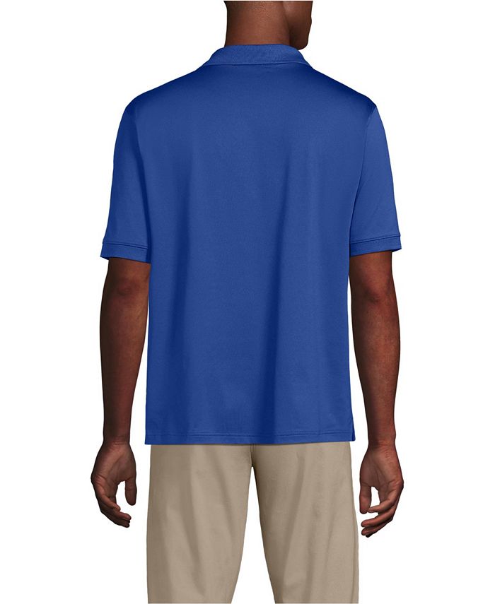 Lands' End Men's Short Sleeve Rapid Dry Active Polo Shirt - Macy's