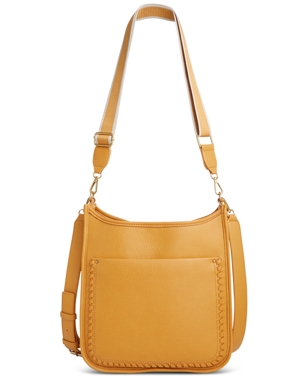 Style & Co Whipstitch Medium Crossbody, Created For Macy's In Tawny Olive