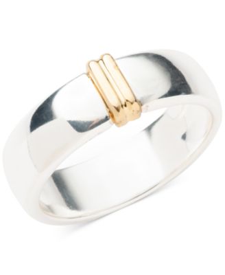 Ralph Lauren - Two-Tone Sterling Silver Band Ring