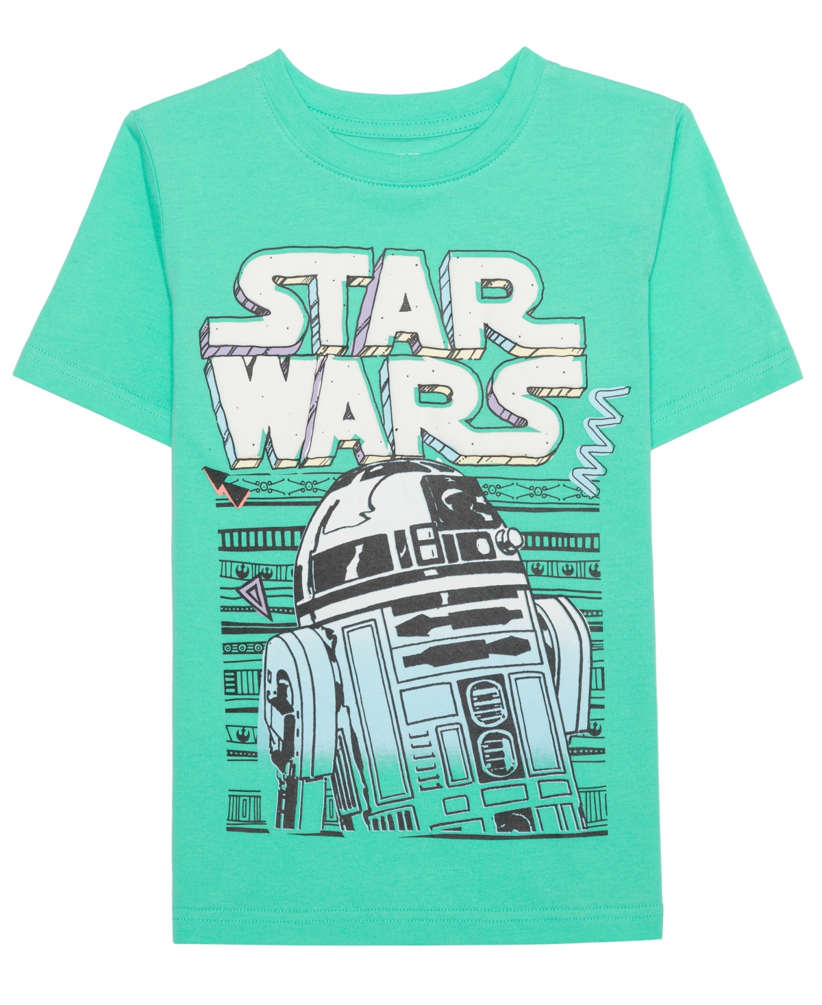 Hybrid Kids' Toddler And Little Boys Star Wars Short Sleeve T-shirt In Green