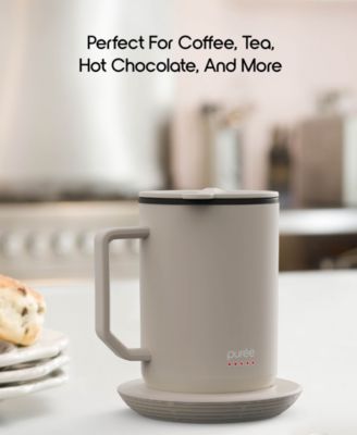 Puree Warming Coffee Mug, 12 oz. Stainless Steel Coffee Mug with Mug Warmer Coaster and Lid&nbsp;