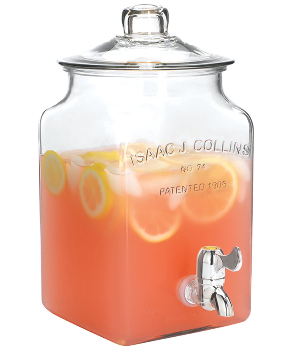 Anchor Hocking 1.5 Gal. I.j. Collins Beverage Dispenser With Spigot And Glass Lid