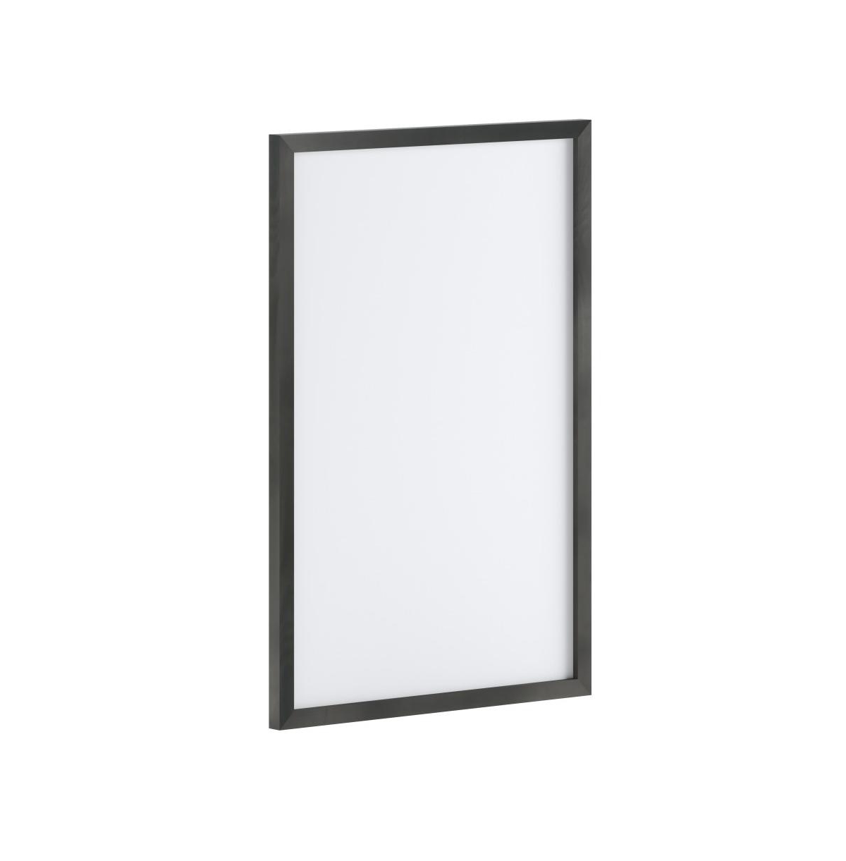Cilla Magnetic Wall Mounted White Board with Wood Frame - Black