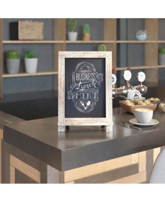 Hanging Or Tabletop Chalkboard With Legs/Wedding Table Sign/Kitchen Countertop Memo Board