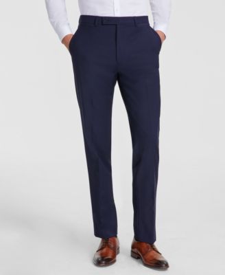 Men's Slim-Fit Wool-Blend Stretch Suit Pants
