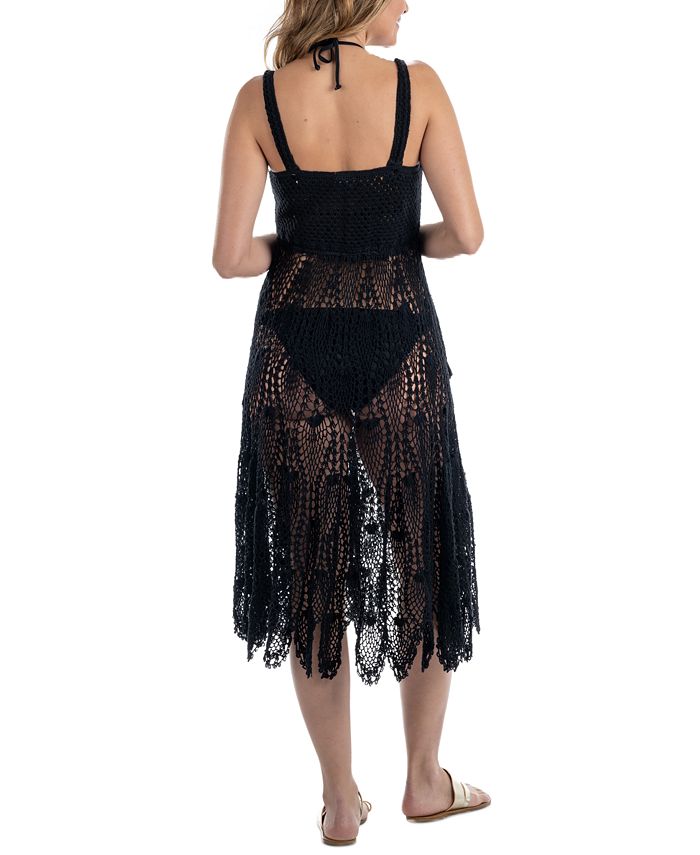 Dotti Women's Cotton Crochet Sleeveless Cover-Up Dress - Macy's