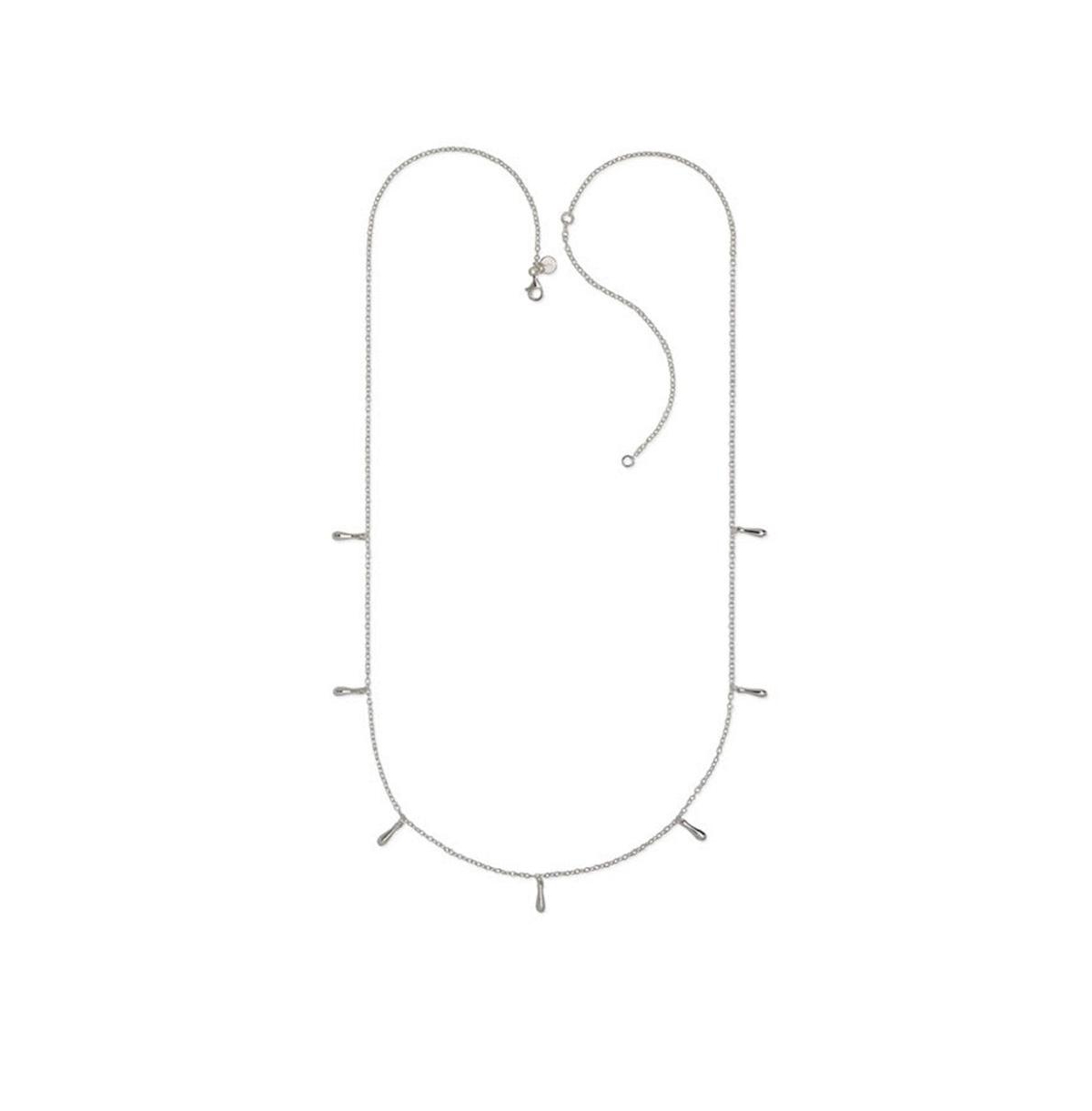 7 Drip necklace 28" or 32" - Silver