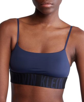 ★ ★ Women's Intense Power Micro AF Bralette HE Calvin Klein Intense Power Micro Unlined Bralette Black at