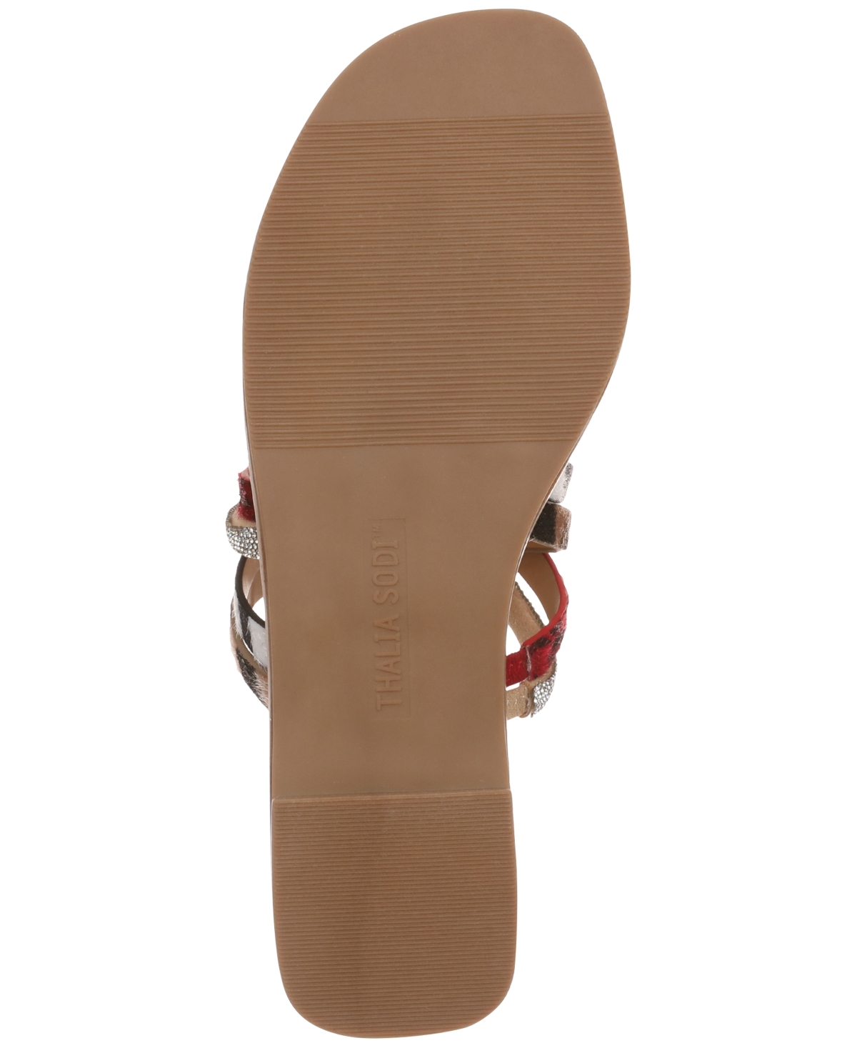 Shop Thalia Sodi Women's Nari Slip-on Flat Sandals In Animal Multi