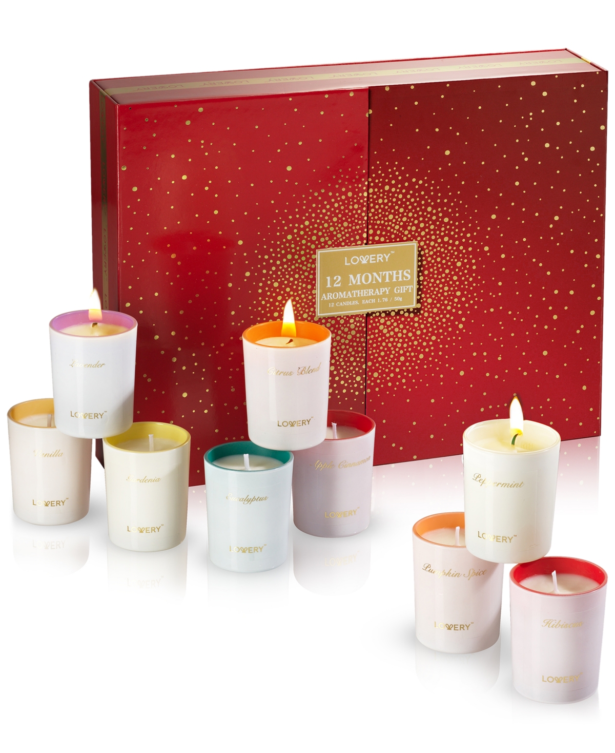 Shop Lovery 12-pc. Unique Scented Aromatherapy Soy Candlesâ Gift Set In No Color