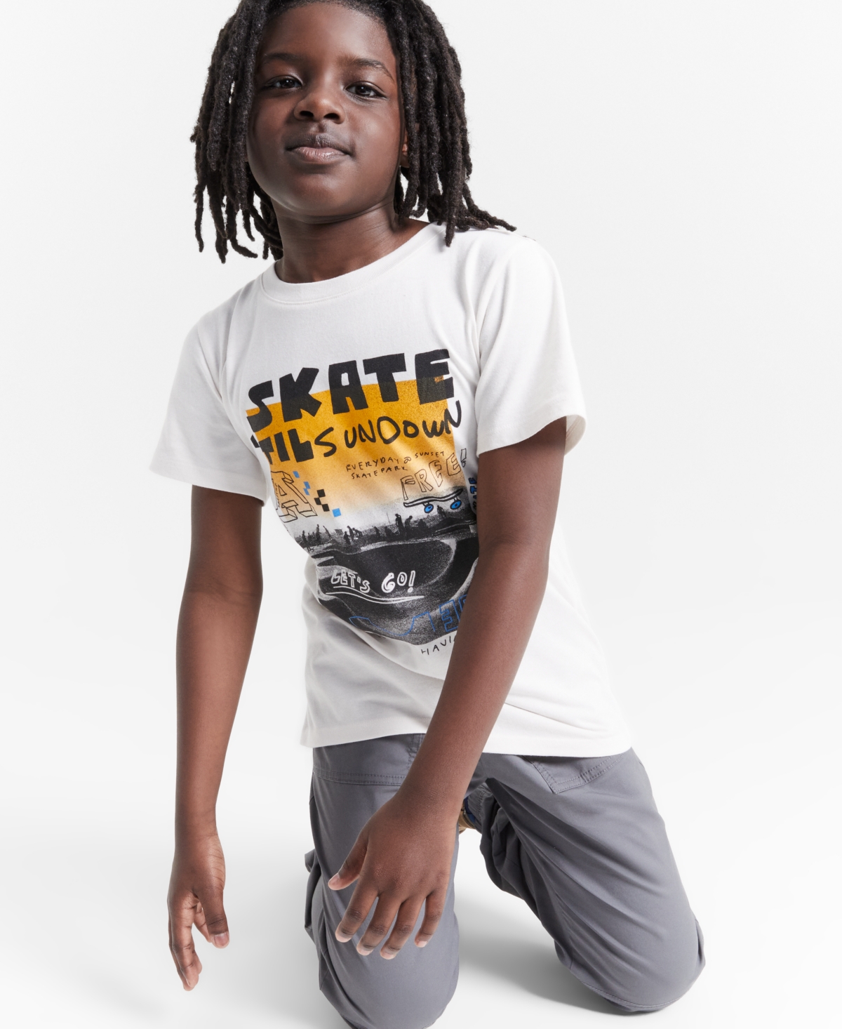 Epic Threads Little and Big Boys Skate 'Til Sundown Graphic T-Shirt, Created for Macy's