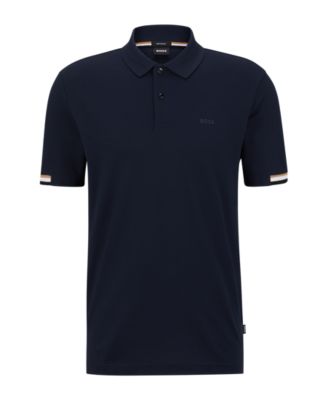 Men's Regular-Fit Rubberized Logo Polo Shirt