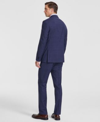 Tommy Hilfiger Men's Modern-Fit Wool Blend Plaid Suit Separates