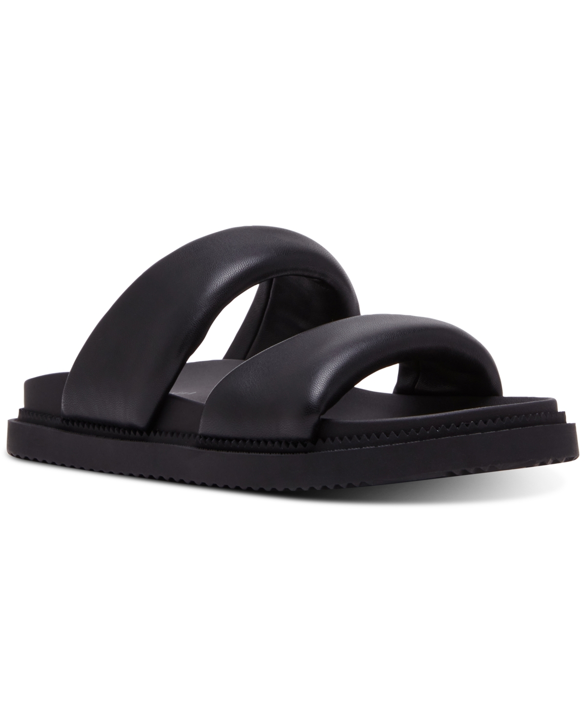 Madden Girl Minnie Footbed Slide Sandals In Black
